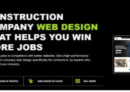 Affordable Construction Company Web Design