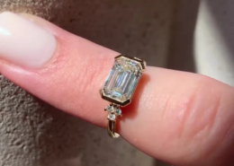 East West Diamond Engagement Ring Designs for Chic Brides