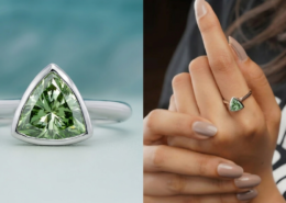 Stylish Jewelry Inspiration for Modern Trends with Green Diamond Ring