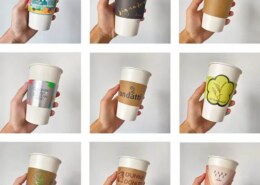 Custom single wall paper cups for coffee cup printing