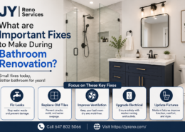What are Important Fixes to Make During Bathroom Renovation?