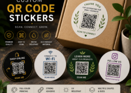 Custom QR Code Stickers For Business