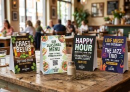 How to Choose and Use Custom Table Tents for Your Business Effectively