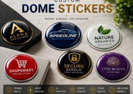 Premium Custom Dome Stickers for Branding