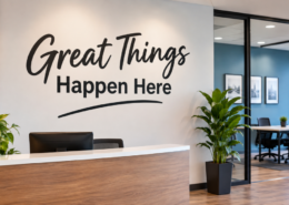 How Vinyl Wall Lettering Can Transform Your Business Interior